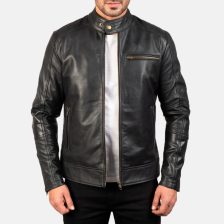 men’s genuine leather jacket costomizable