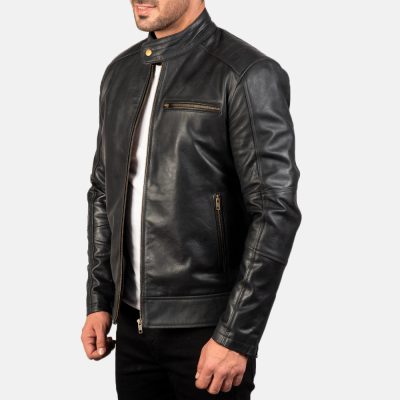 men’s genuine leather jacket costomizable