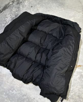 Black Puffer Jacket with Hood Premium Winter Wear